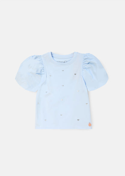 Reyna Diamonte Puff Sleeve Tee