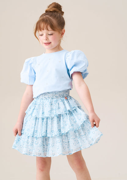 Reyna Diamonte Puff Sleeve Tee