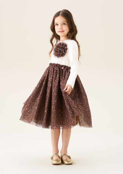 Carrie Corsage Mesh Dress