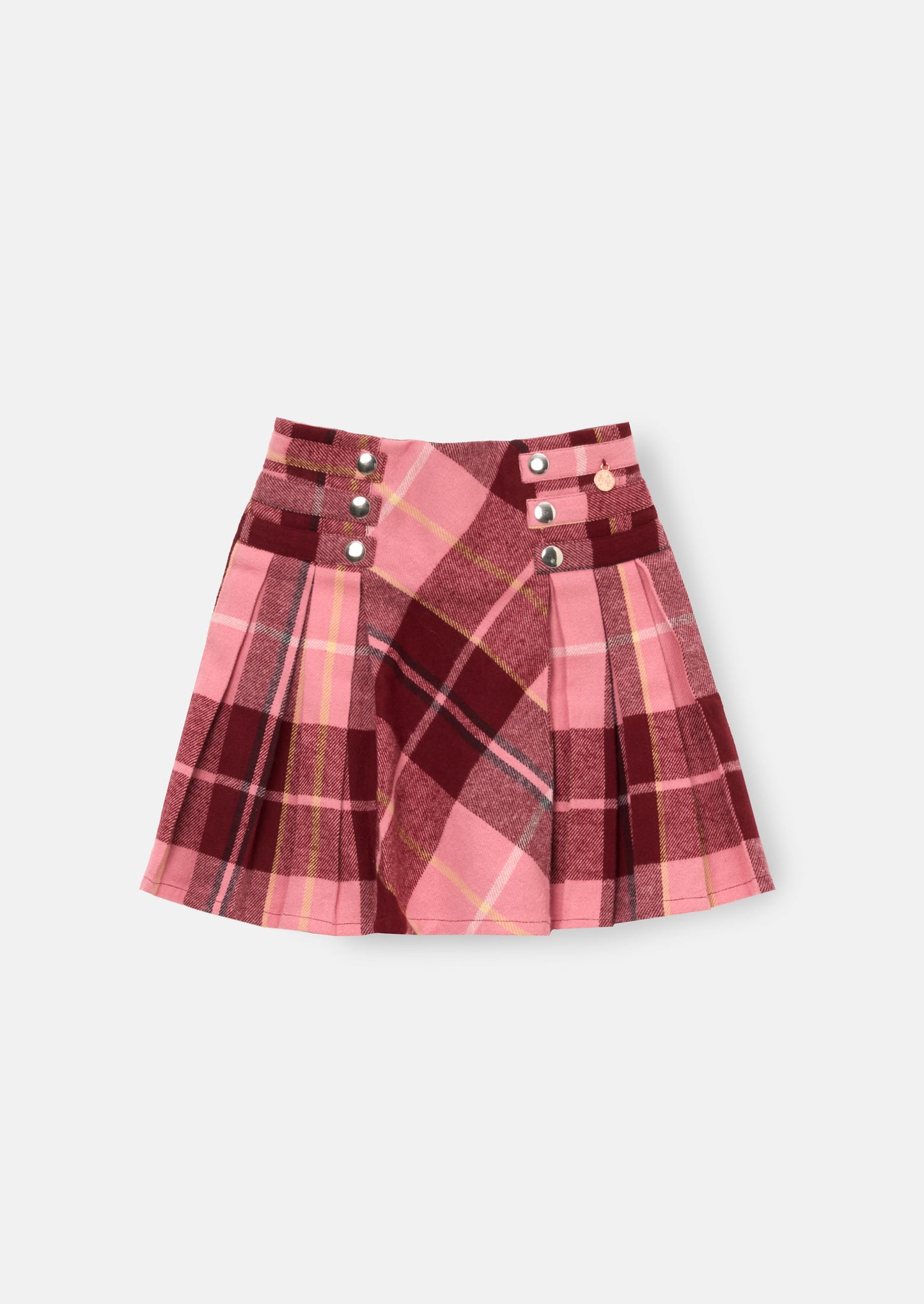 Marcia Pleated Check Skirt