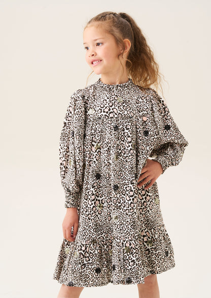 Mindy Leopard Sequin Embellished Dress