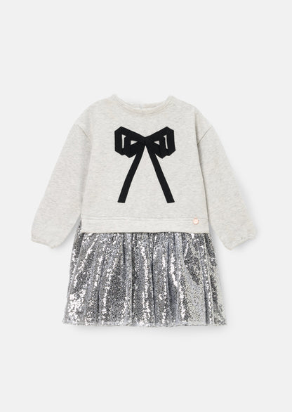 Ella Sequin Skirt Sweat Dress