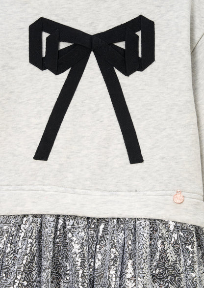 Ella Sequin Skirt Sweat Dress