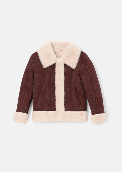 Halle Faux Leather Fur Jacket