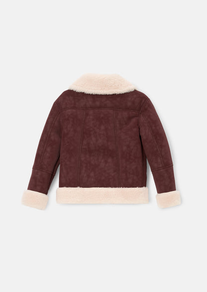 Halle Faux Leather Fur Jacket