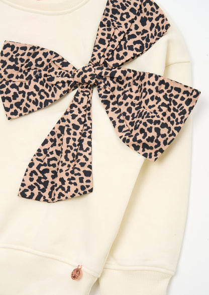 Paige Bow Shoulder Sweatshirt