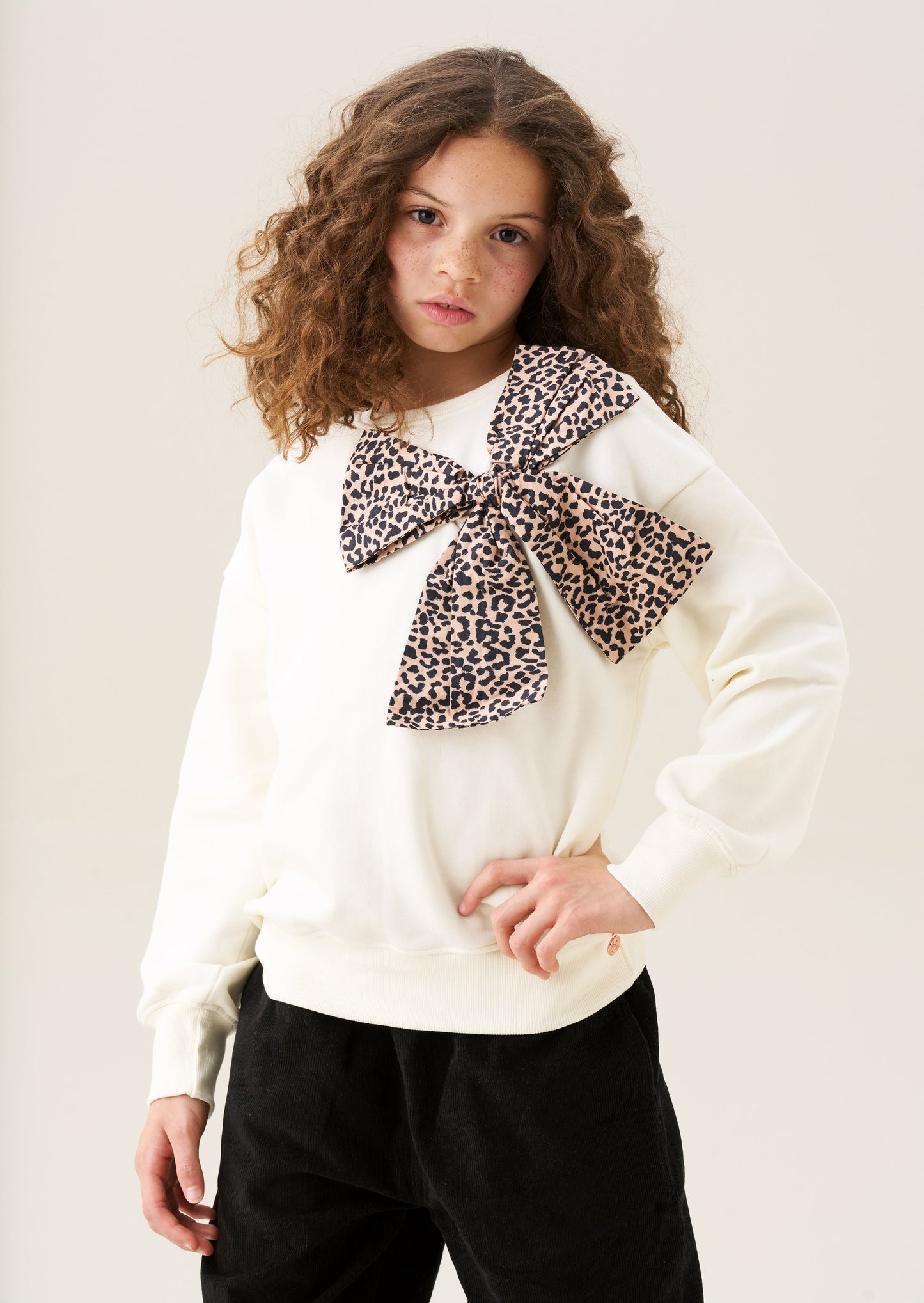 Paige Bow Shoulder Sweatshirt