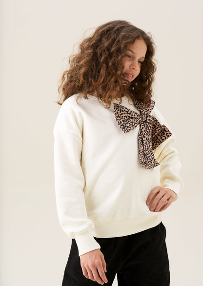 Paige Bow Shoulder Sweatshirt