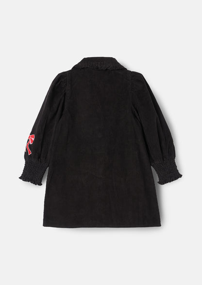 Connie Embroidered Cord Shirt Dress