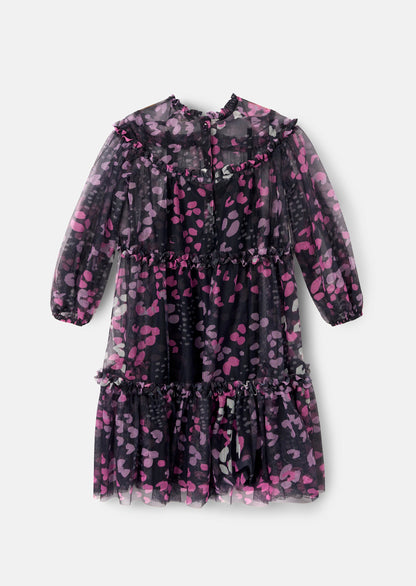 Cara Printed Mesh Dress