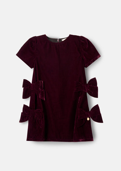 Olivia Velvet Bow Shift Dress