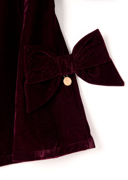 Olivia Velvet Bow Shift Dress