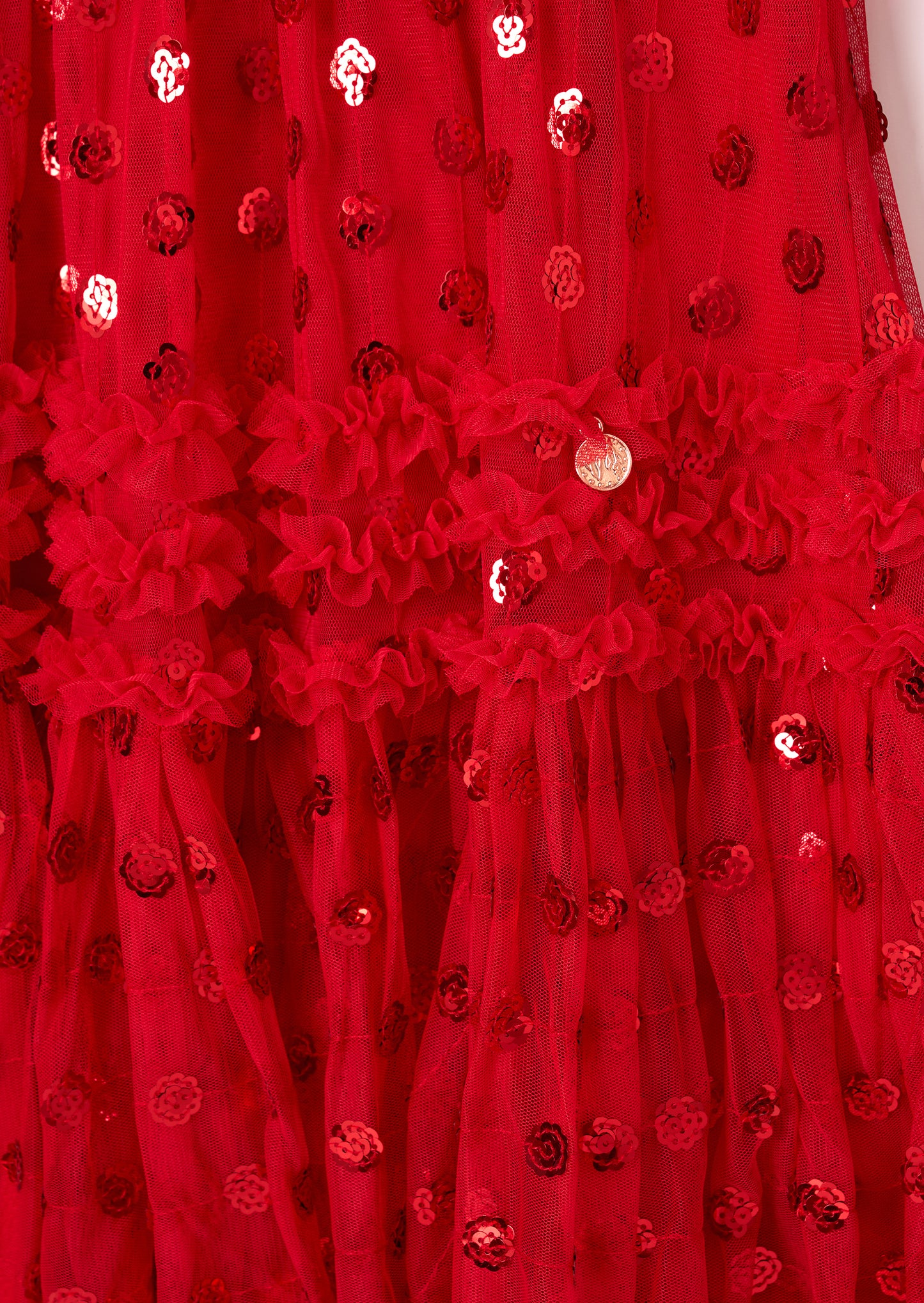 Verity Ruffle Mesh Dress