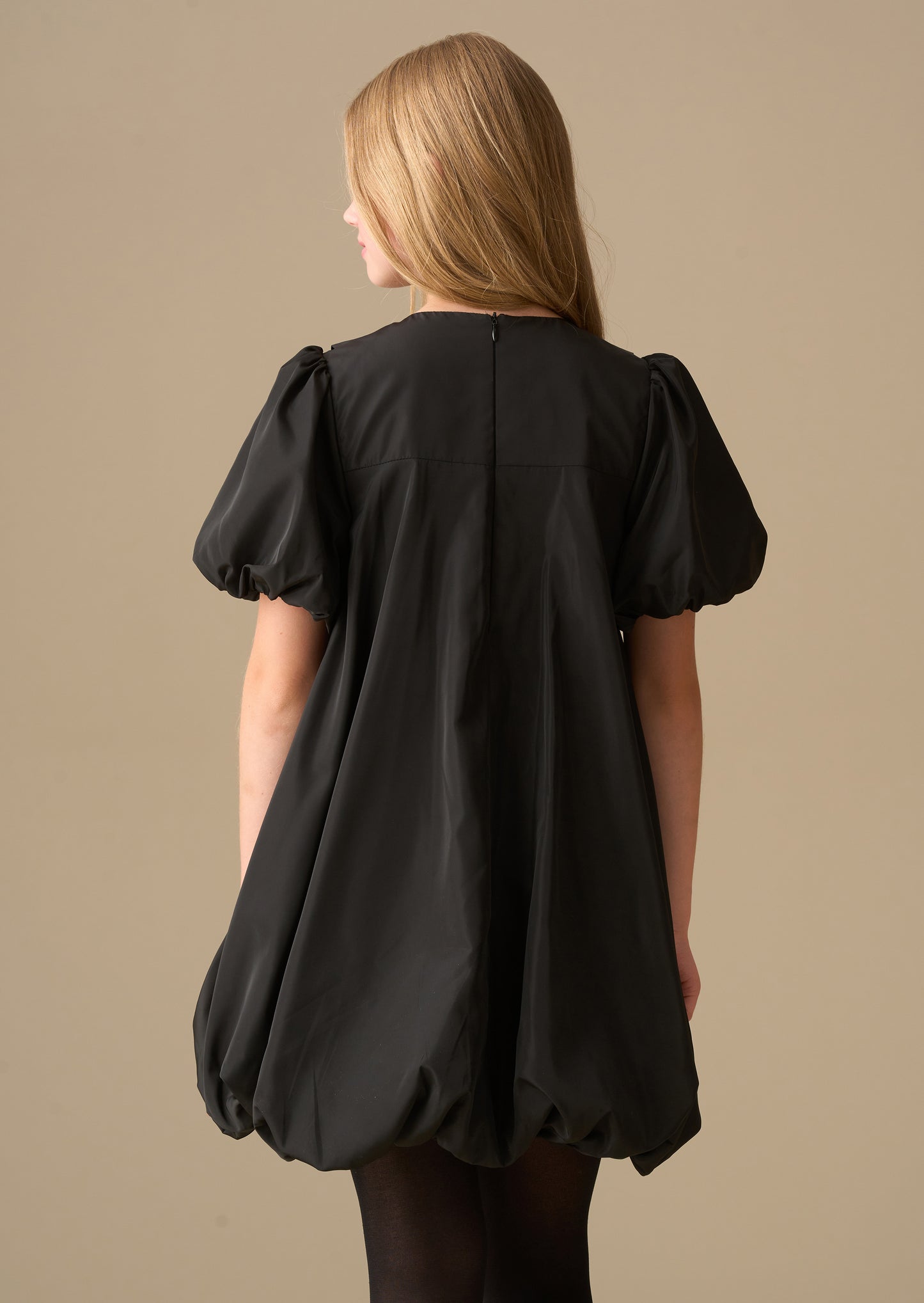 Nadia Puffball Bow Collar Dress