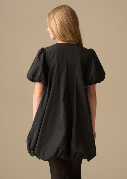 Nadia Puffball Bow Collar Dress
