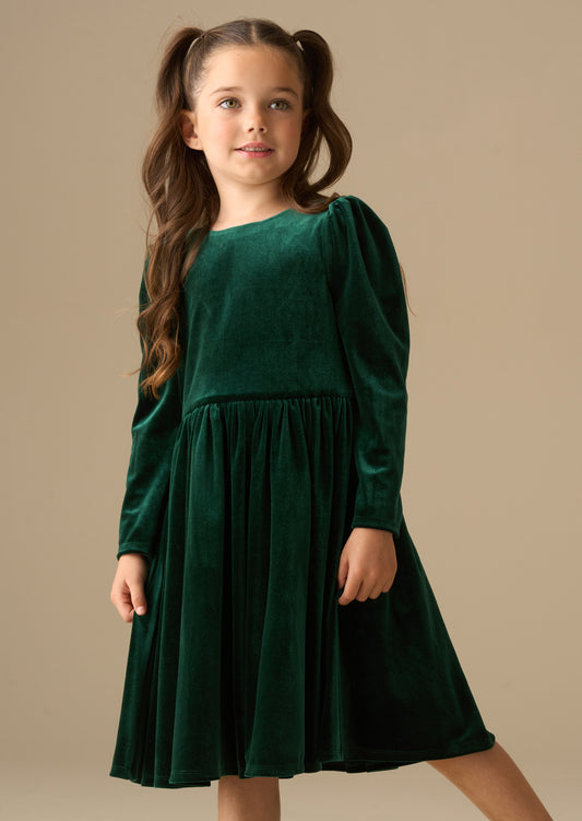 Grace Velvet Bow Back Dress