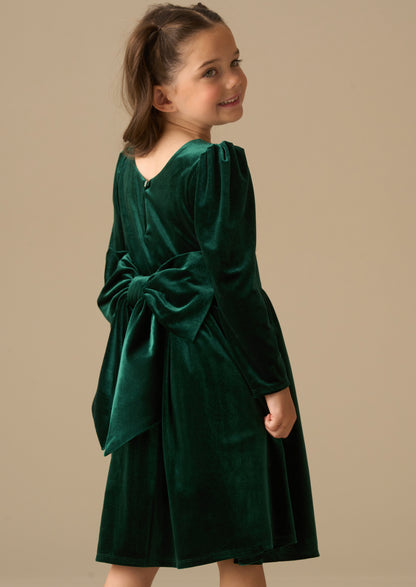 Grace Velvet Bow Back Dress