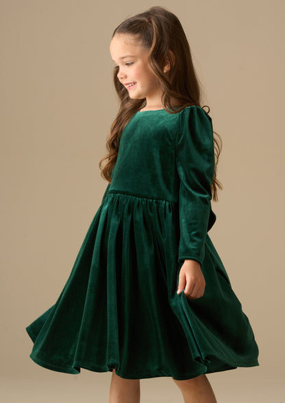 Grace Velvet Bow Back Dress