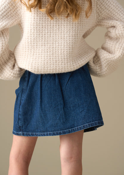 Casey Denim Bow Aline Skirt
