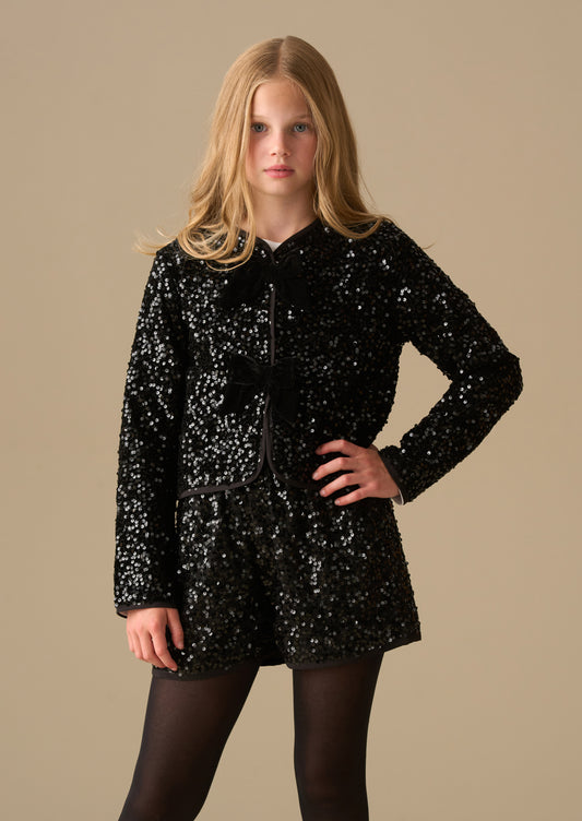 Leona Mesh Sequin Short