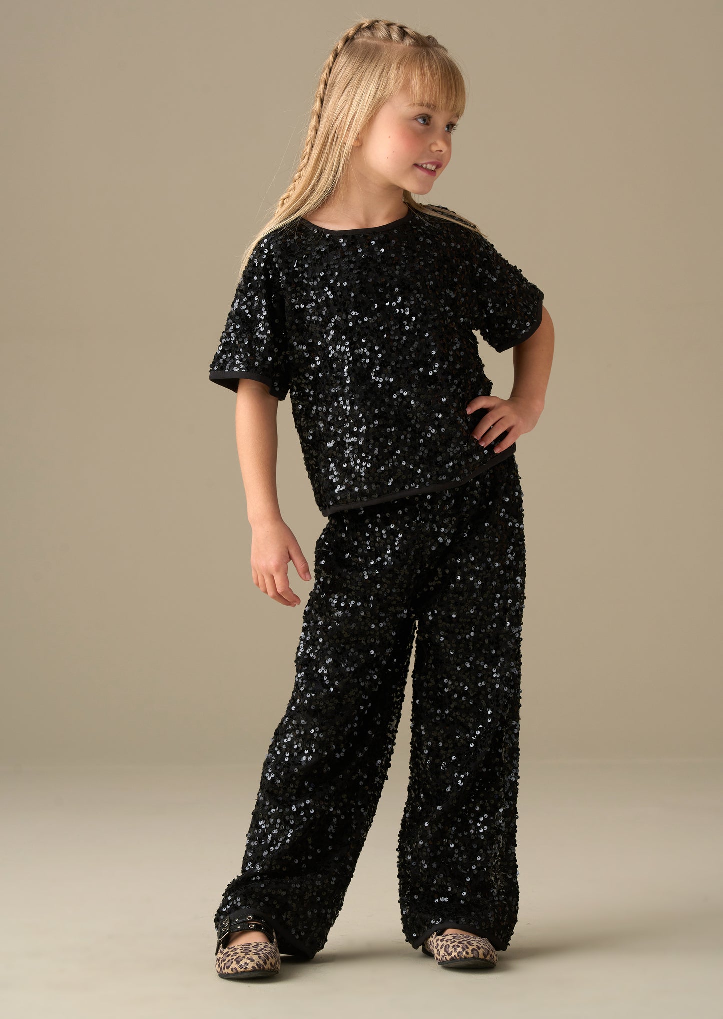 Leona Mesh Sequin Trousers