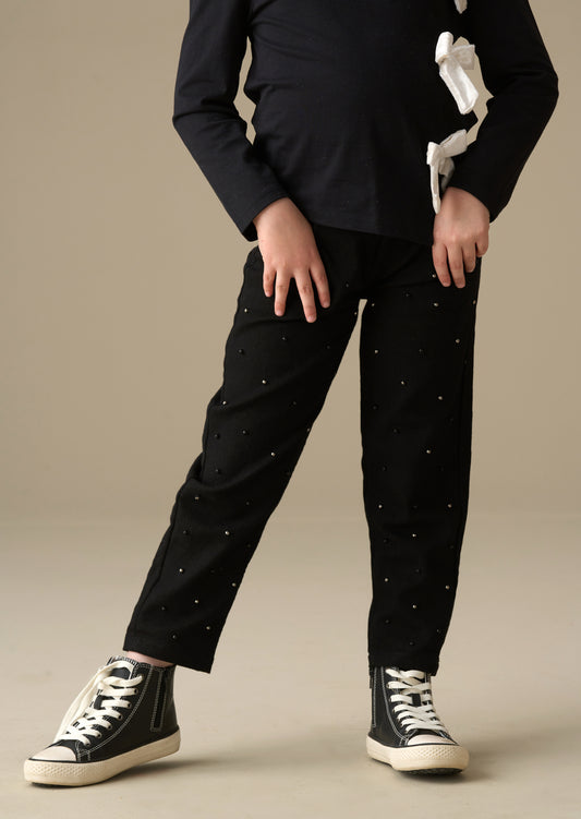 Aylie Beaded Barrel Leg Jean