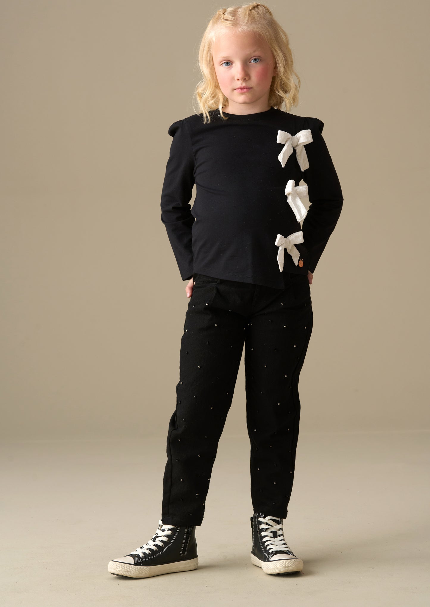 Aylie Beaded Barrel Leg Jean
