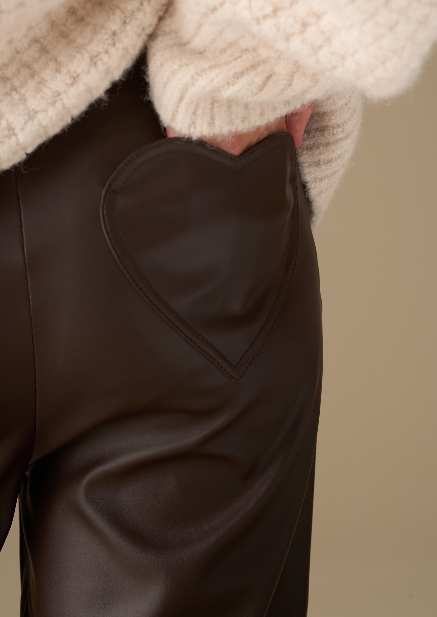 Alana Faux Leather Trousers