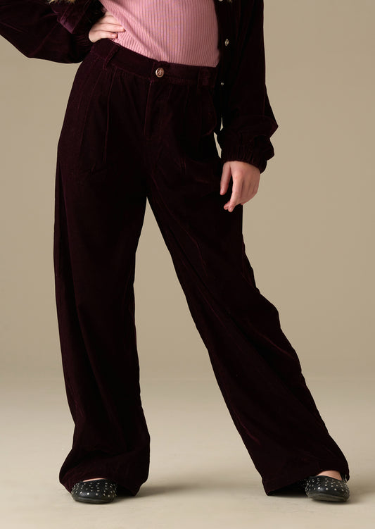 Chloe Velvet Wide Leg Trousers