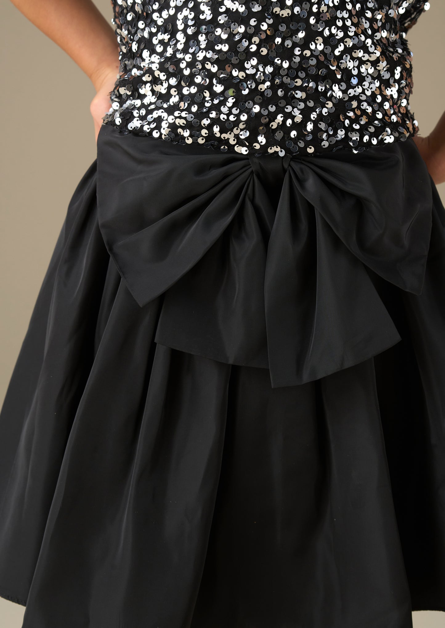 Nadia Tafetta Bow Skirt