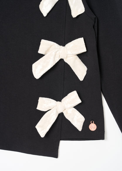 Eliza Asymmetric Bow Ls Top