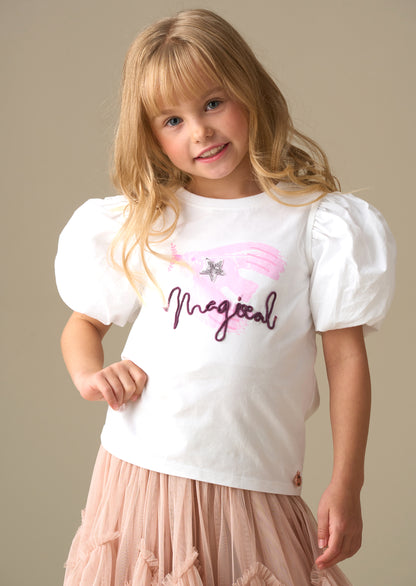 Heidi Puff Sleeve Embellished Top