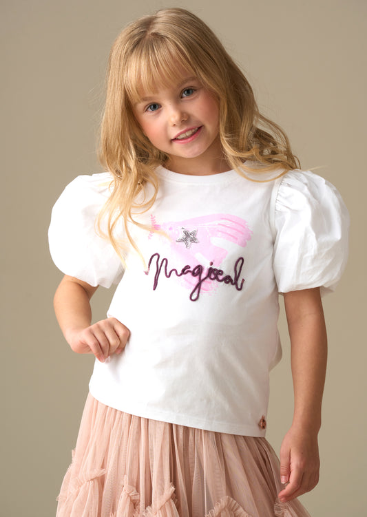 Heidi Puff Sleeve Embellished Top