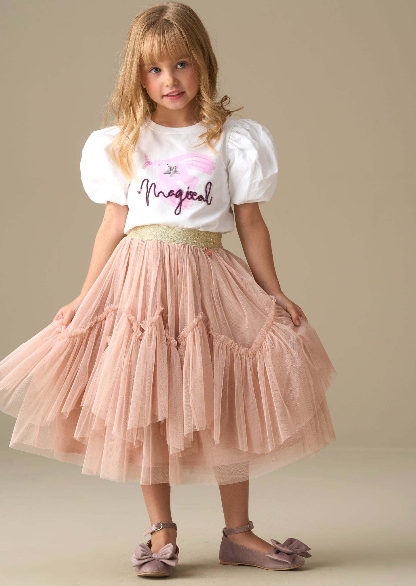 Heidi Puff Sleeve Embellished Top