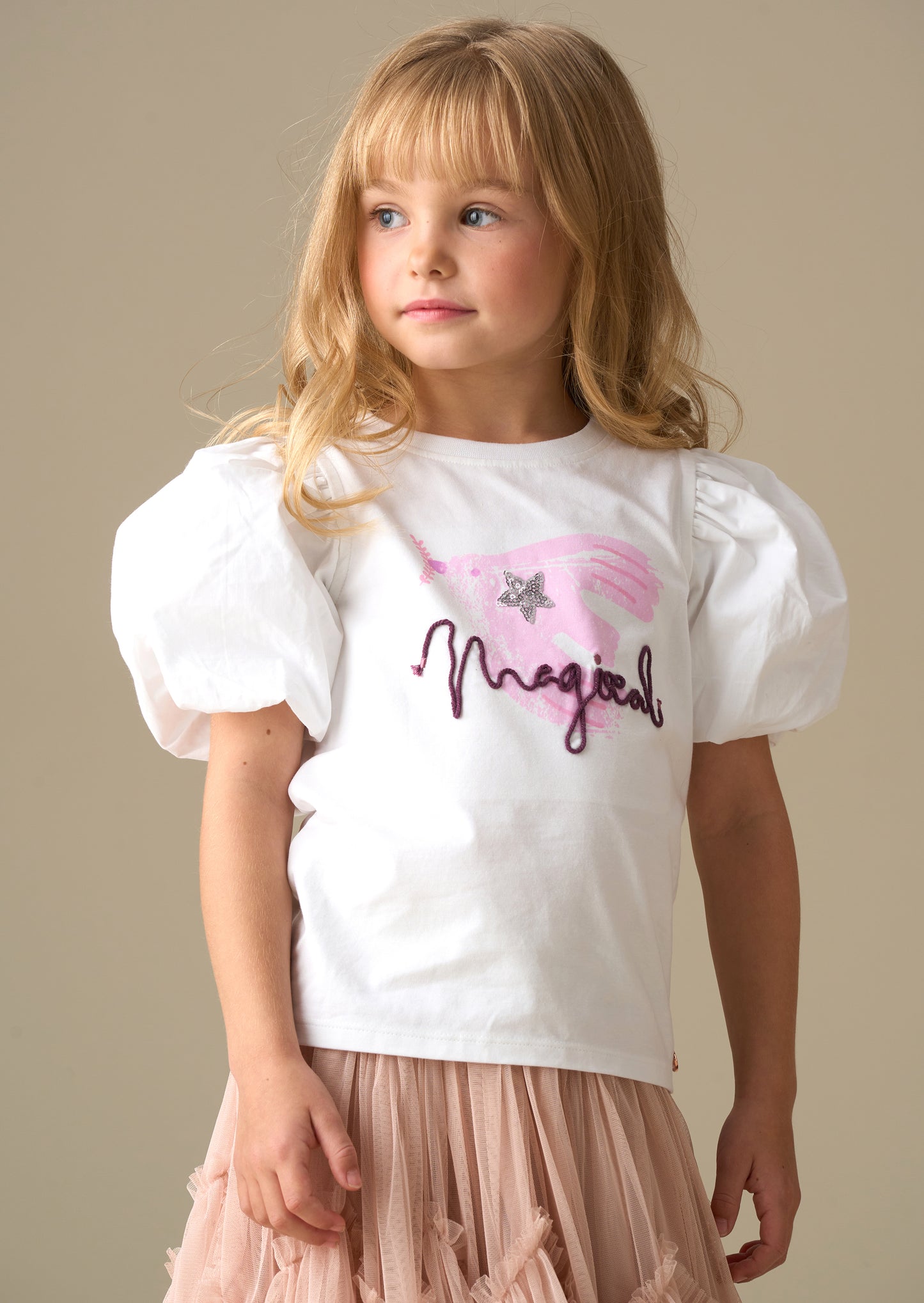 Heidi Puff Sleeve Embellished Top