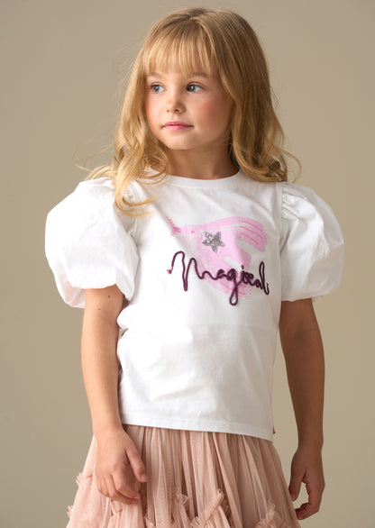 Heidi Puff Sleeve Embellished Top