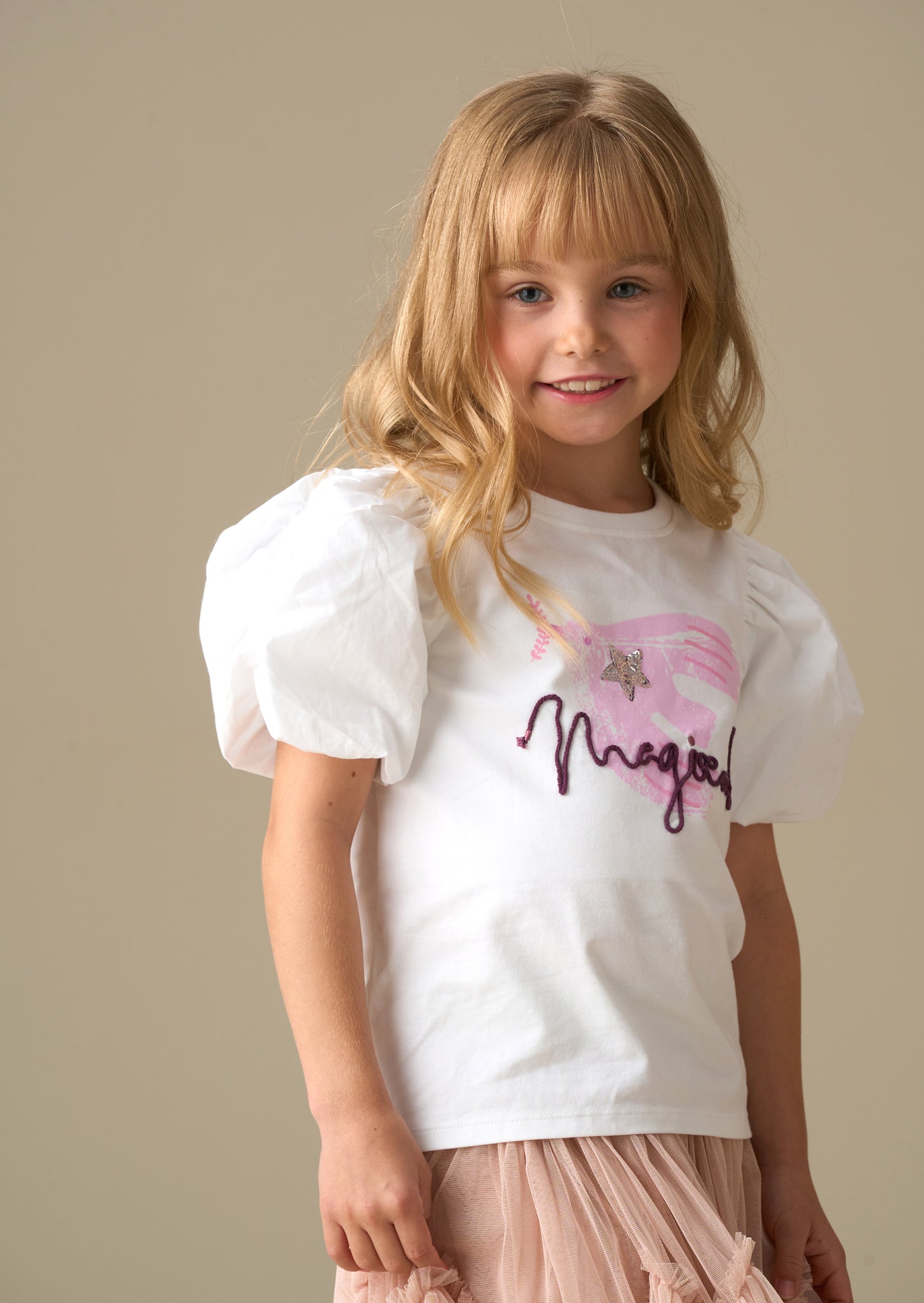 Heidi Puff Sleeve Embellished Top