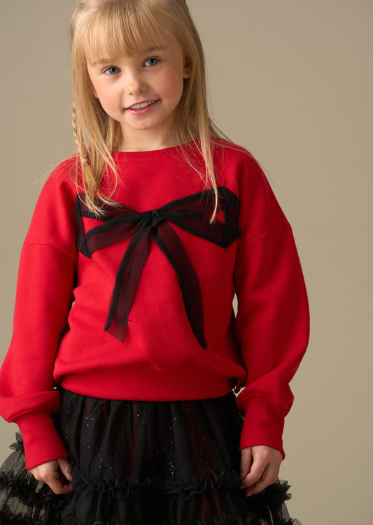 Freya Mesh Bow Sweat