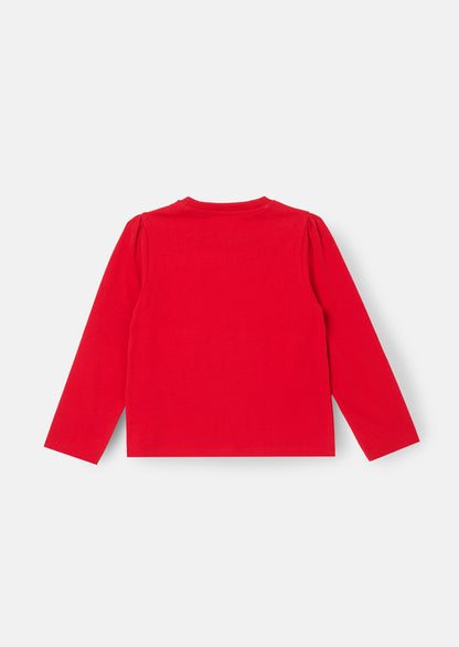 Noelle Sequin Heart Long Sleeve Top