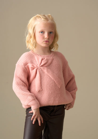 Arya Knitted Bow Jumper