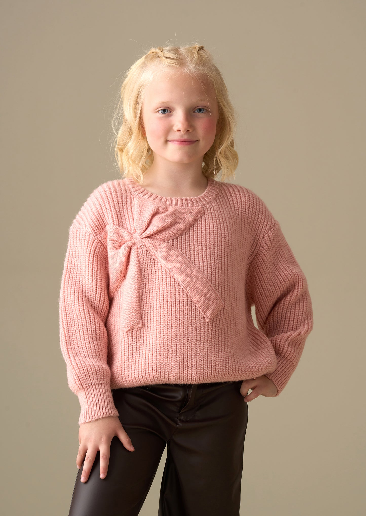 Arya Knitted Bow Jumper