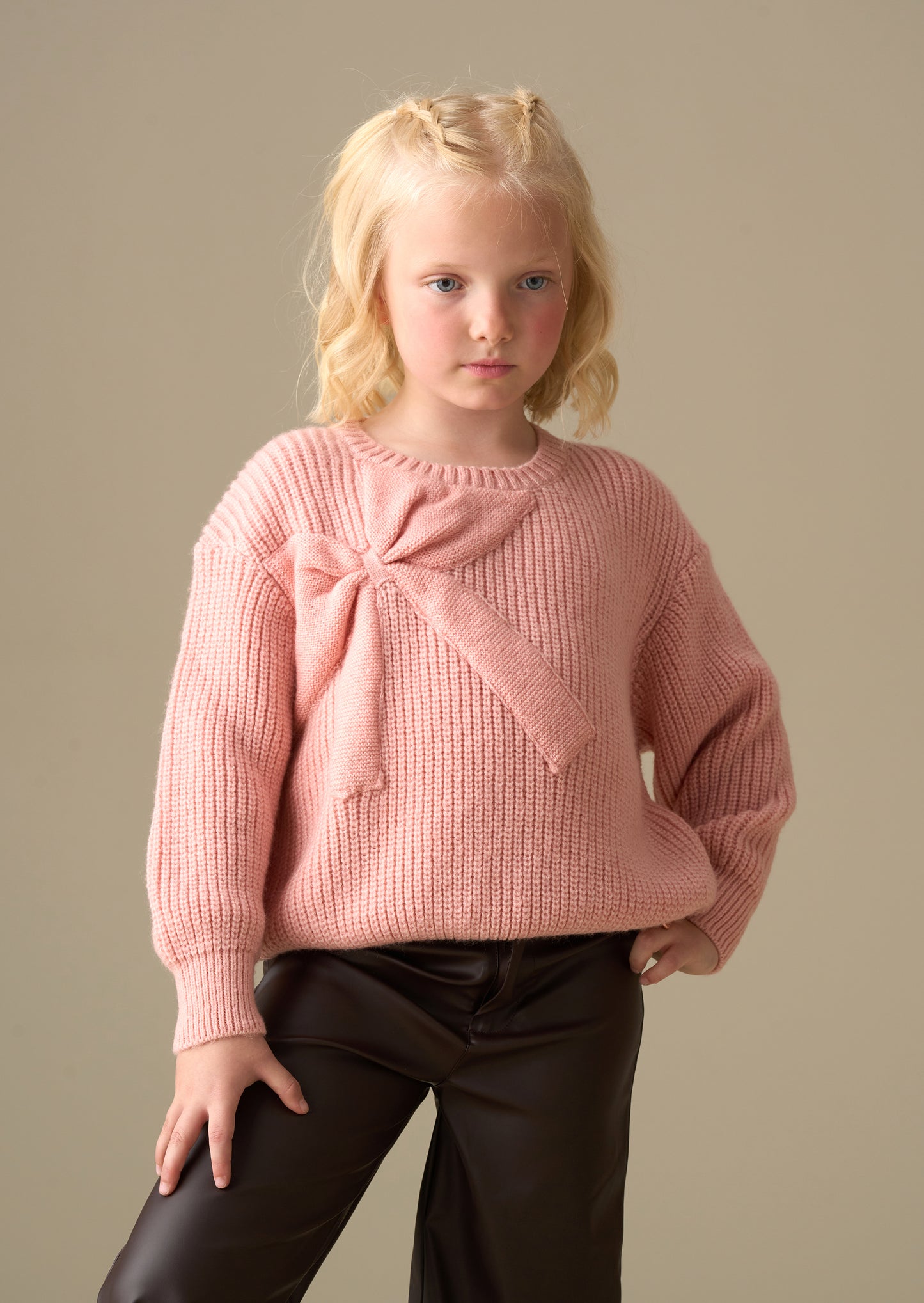 Arya Knitted Bow Jumper