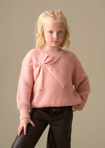 Arya Knitted Bow Jumper