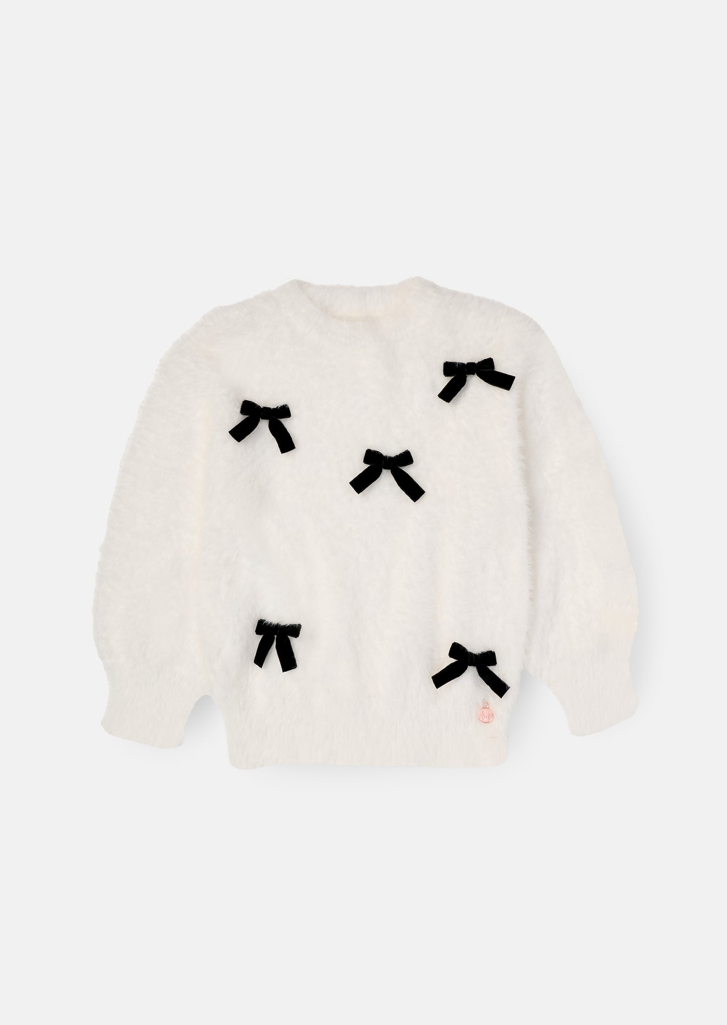 Mia Velvet Bow Eyelash Jumper