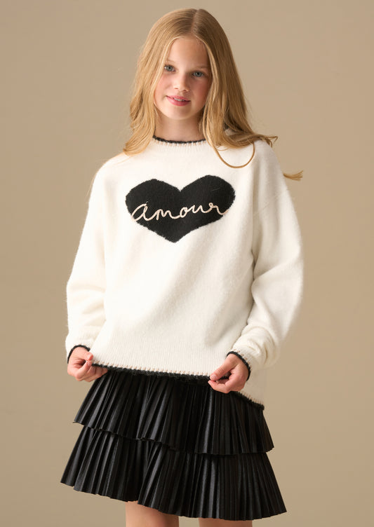 Callie Amour Heart Jumper