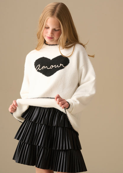 Callie Amour Heart Jumper