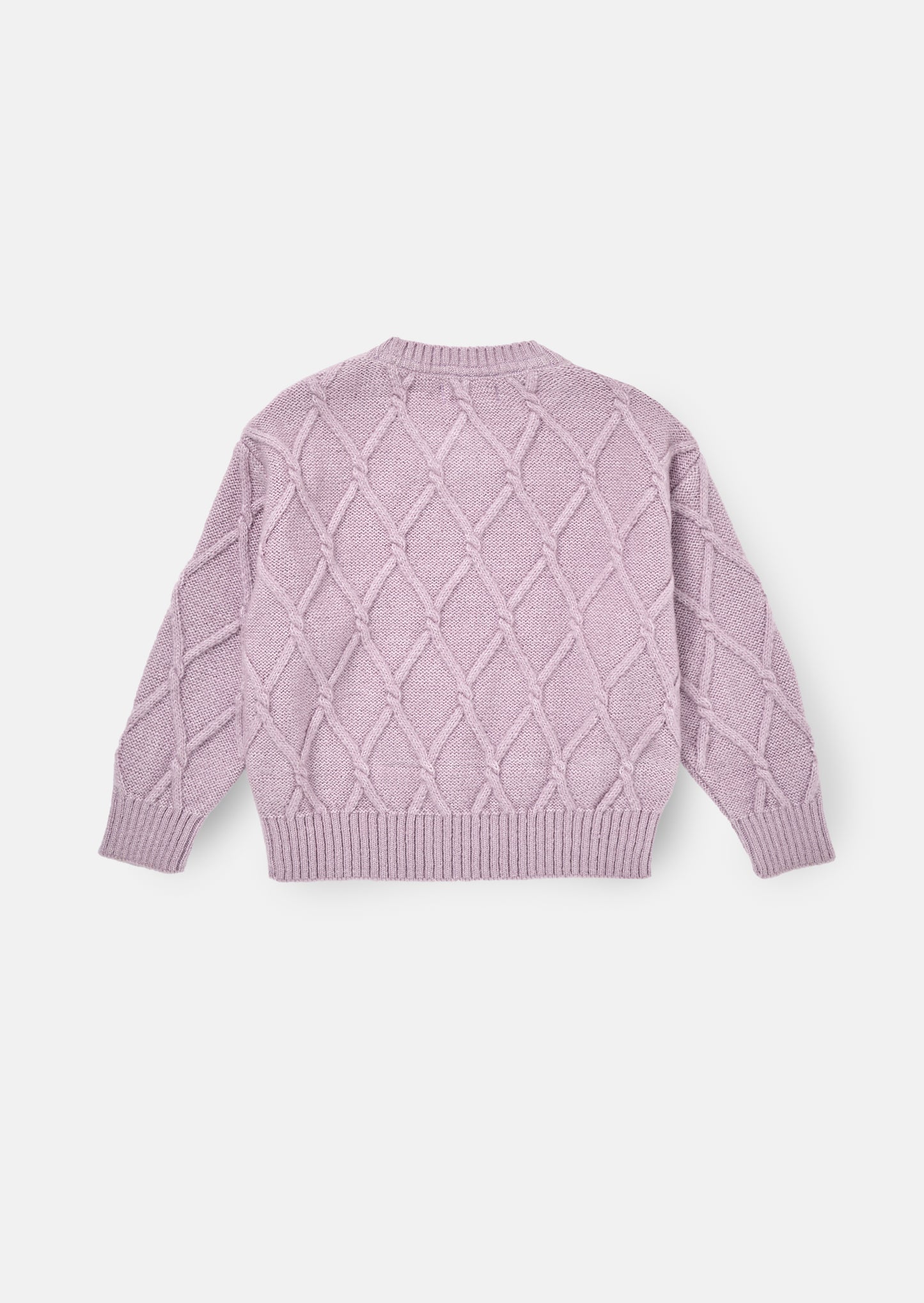 Clara Textured Knit Velvet Bow Jumper