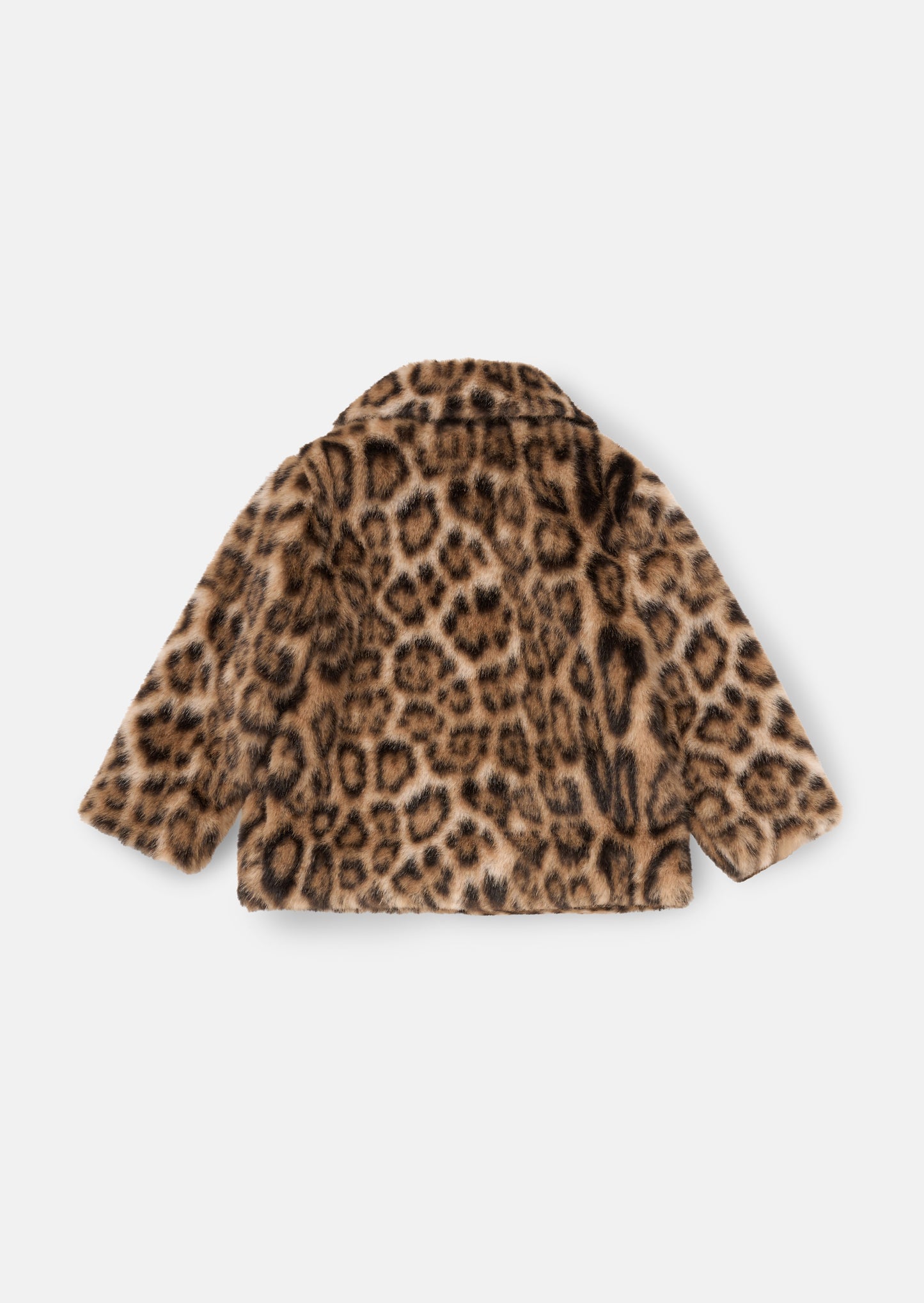 Corine Leopard Fur Bow Coat