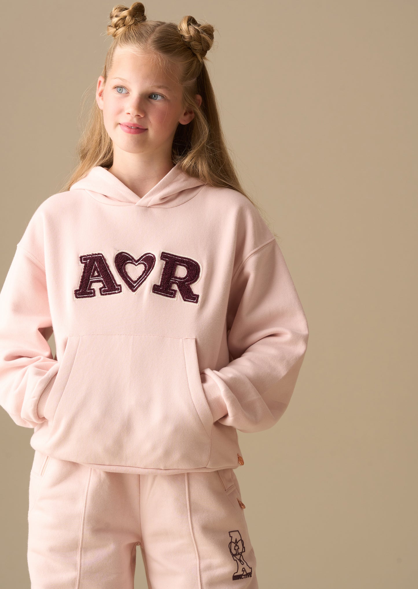 Lila Active Oversized Logo Hoodie