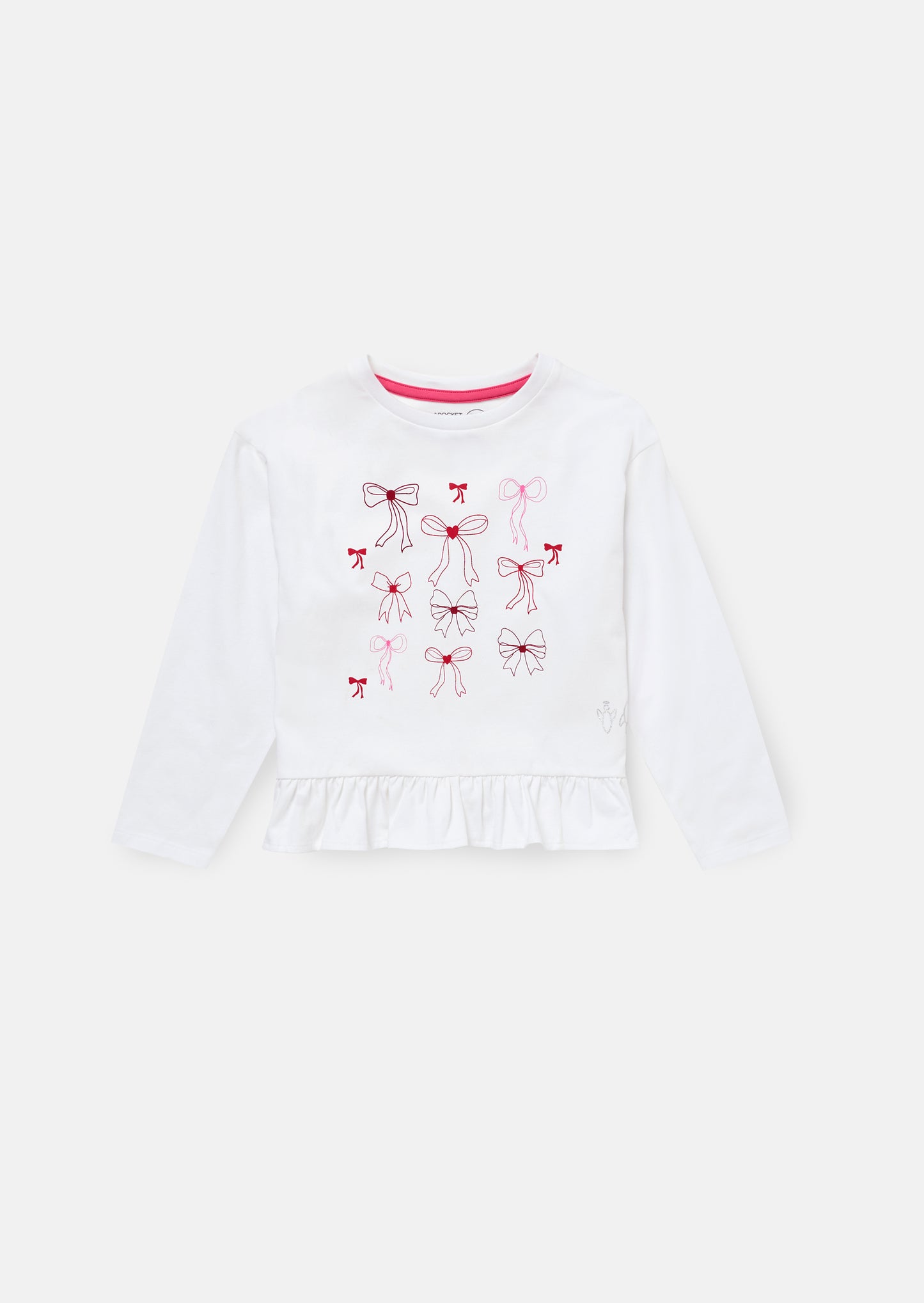 Betty Bow Print Frill Pjs